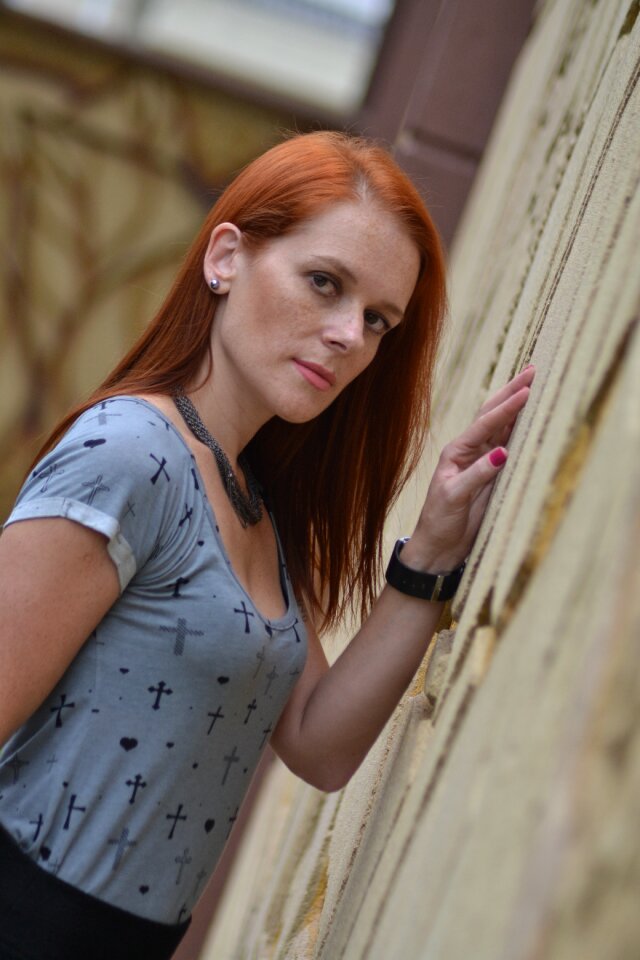Model girl redhead