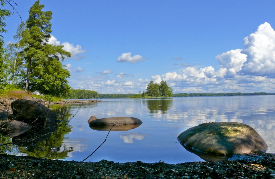 Lake sweden reflections photo