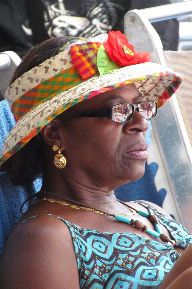 Hat summer senior person