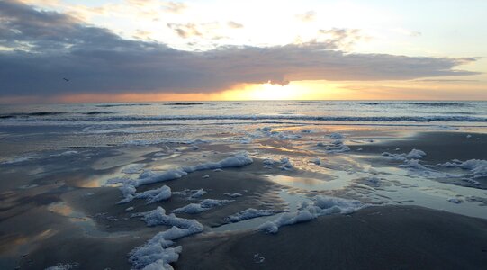 Water travel north sea