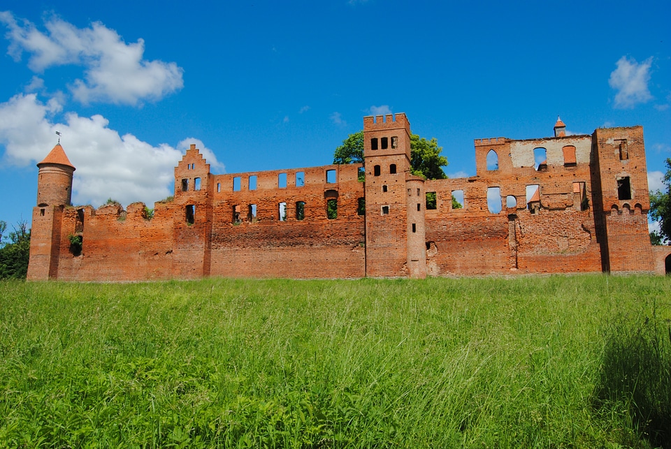 Destroyed building architecture