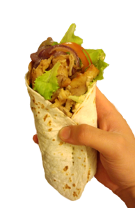 Piadina hand transparency