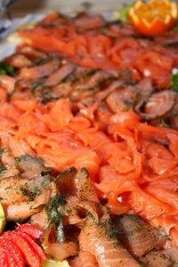 Buffet fish salmon