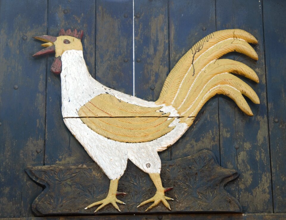 Chicken garnish wood