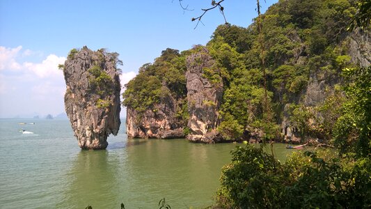 Phuket seascape cliff photo