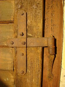Iron door antique ancient crafts memory