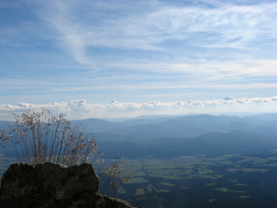 Clouds grass landscape