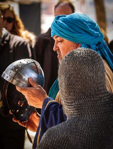 Helmet old town traditional
