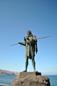 Sculpture guanche canary islands photo