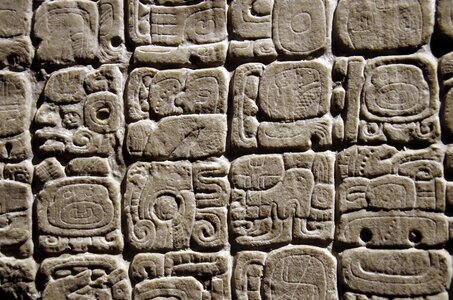 Maya writing columbian photo