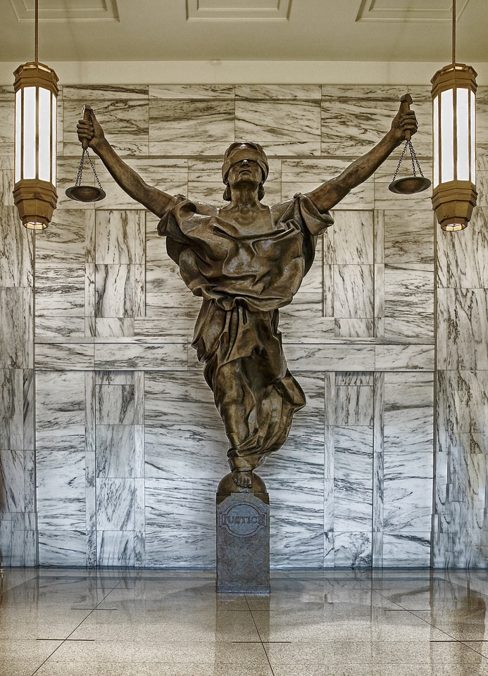 Justice sculpture art