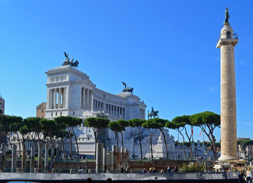 Rome summer blue sky