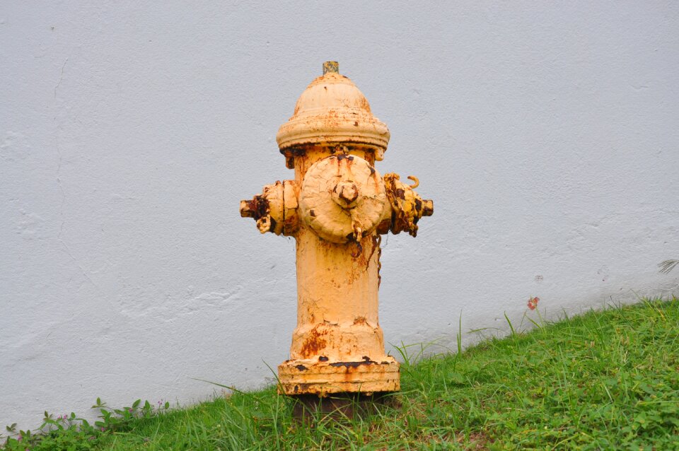 Wall yellow old