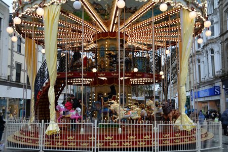 Merry-go-round carousel amusement photo