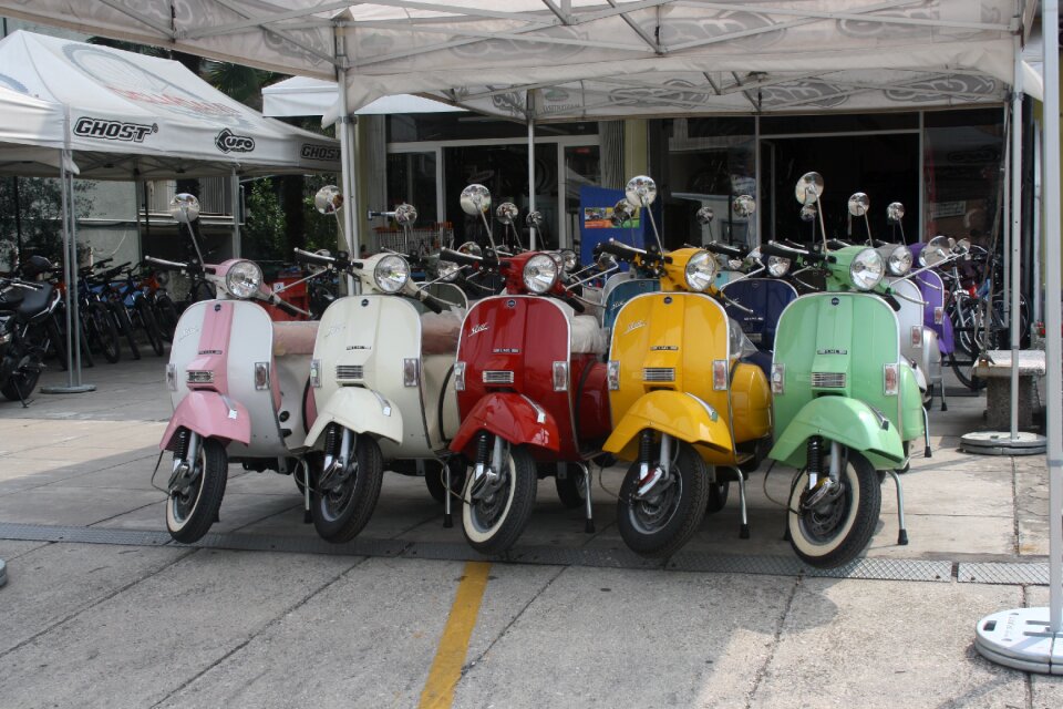 Vintage piaggio two wheels