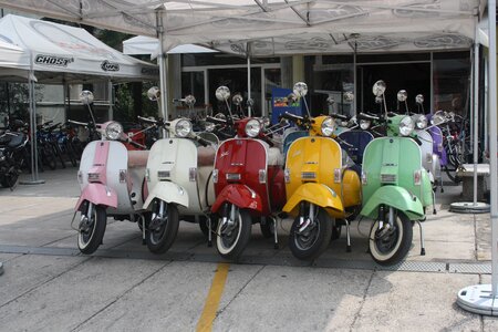 Vintage piaggio two wheels