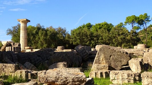 Sport playing venues olympia ruins