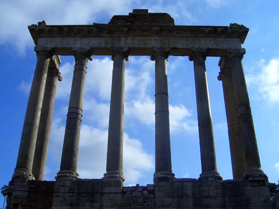 Chiaroscuro roman forum rome