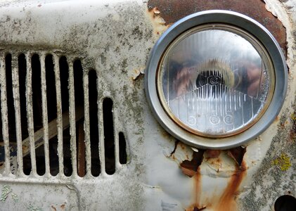 Old rusty car photo