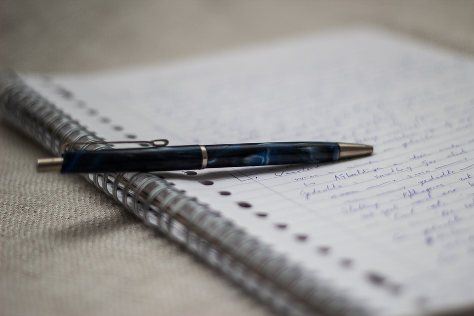 Page words line paper
