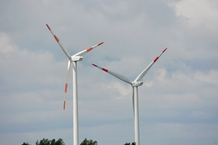 Landscape nature wind power