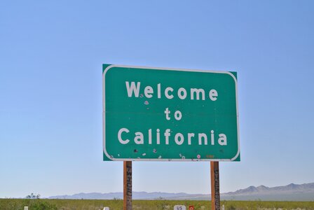 Shield street sign california photo