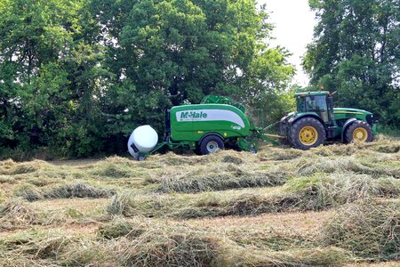 Baler wrapper tractor