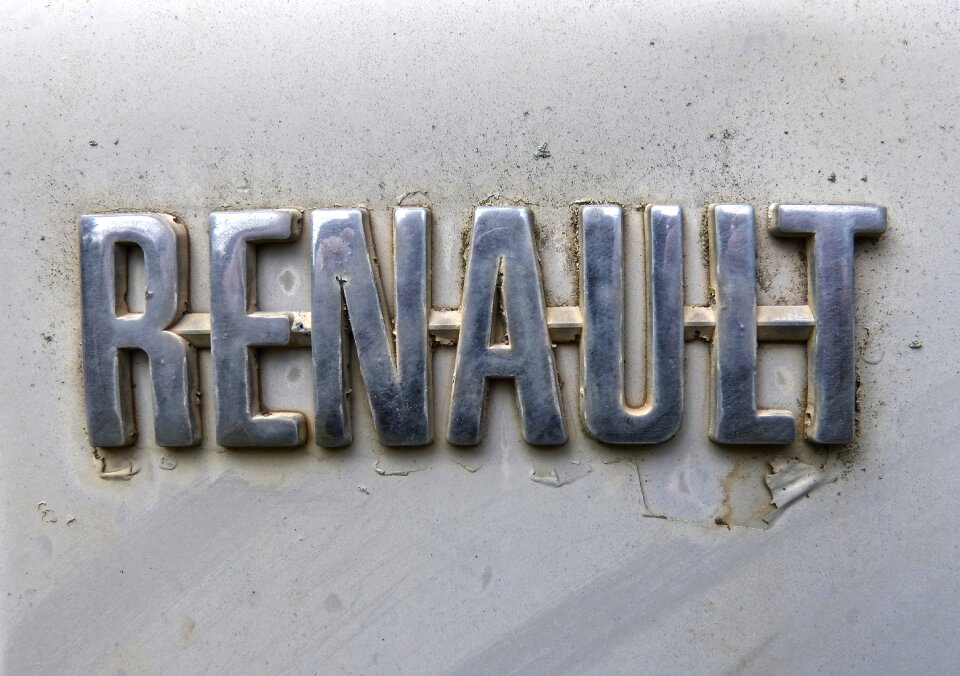 Veneer metallic antique car
