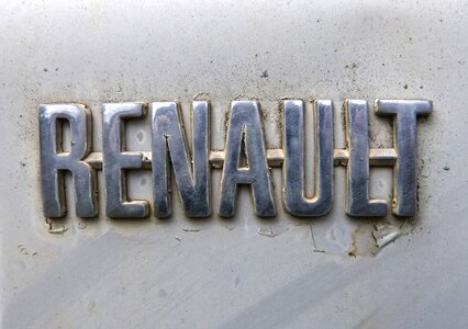 Veneer metallic antique car
