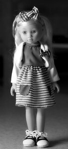 Fashion doll blond modellpuppe