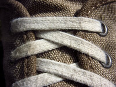 Shoelace shoe laced photo