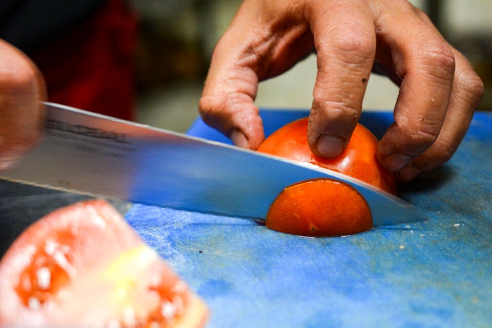 Knife slice food photo