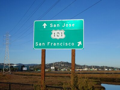 Street sign san francisco usa