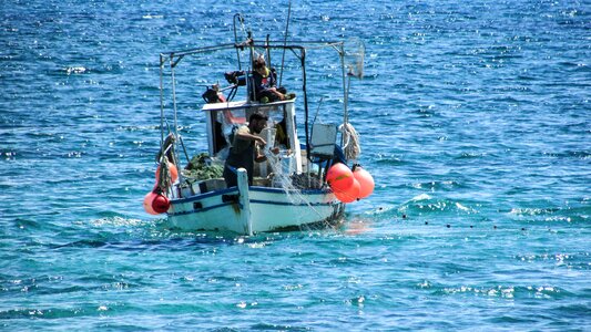 Fishing sea father son