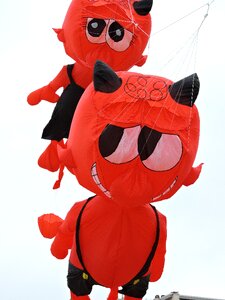 Devil red skin air ballon