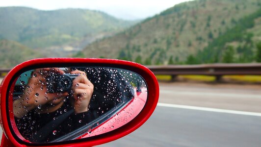 Scenic camera mirror