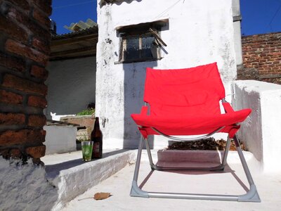 Roof garden sun relax