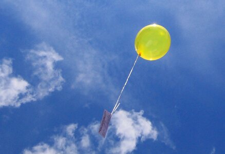 Sky yellow clouds photo