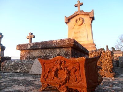 Red graves old cemetery