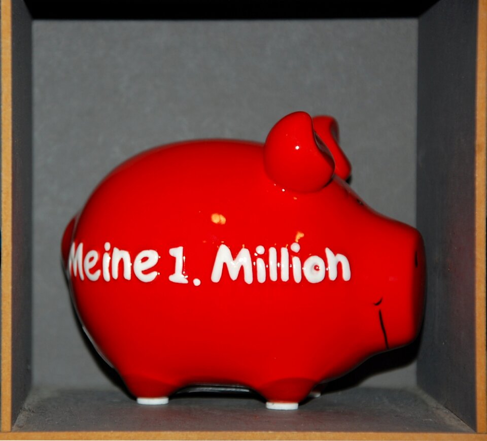 Piggy bank money wealth