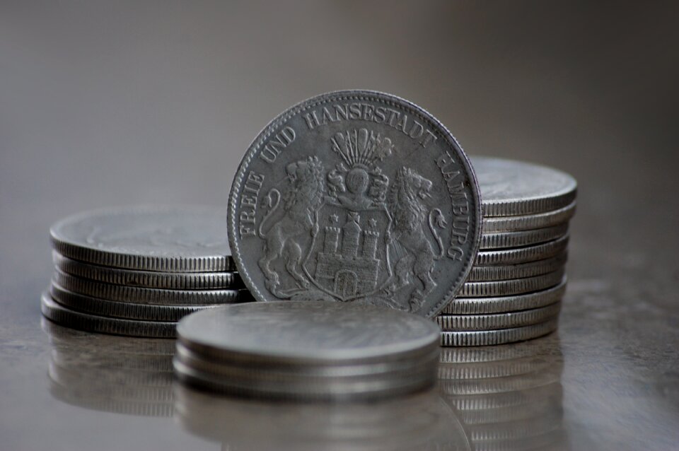 Metal silver numismatic