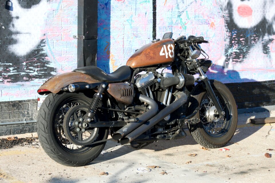 Antique vintage motorbike