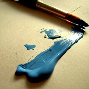 Brush blue color