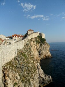 Adriatic sea historic center rock photo