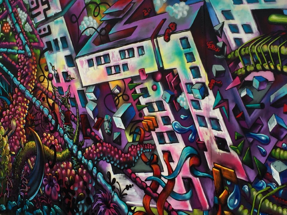 Wall graffiti color