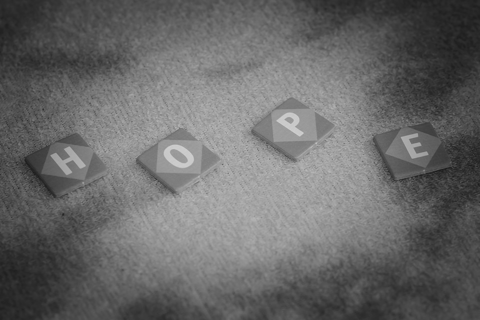 Black white text message