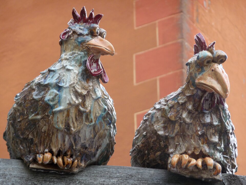 Wall garden figurines decoration