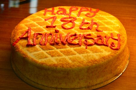 Marriage anniversary cake carrot cake dessert photo