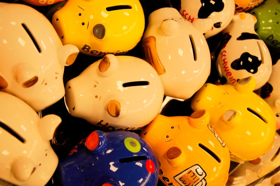 Piggy banks money save