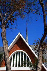 Gable spire trees photo